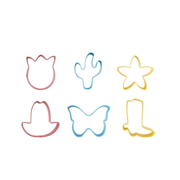 Pioneer Woman Timeless Cookie Cutters Cactus Boot Hat Butterfly Tulip Flower - Picture 4 of 6